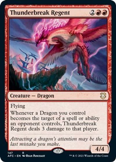 Thunderbreak Regent Commander: Adventures in the Forgotten Realms Magic card
