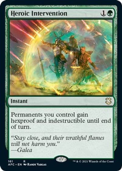 Heroic Intervention Commander: Adventures in the Forgotten Realms Magic card