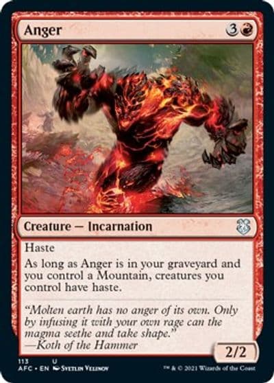 Anger Commander: Adventures in the Forgotten Realms Magic card