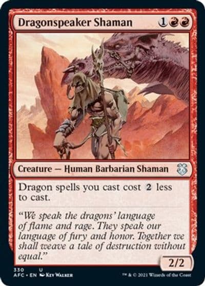 Dragonspeaker Shaman Commander: Adventures in the Forgotten Realms Magic card