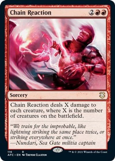 Chain Reaction Commander: Adventures in the Forgotten Realms Magic card