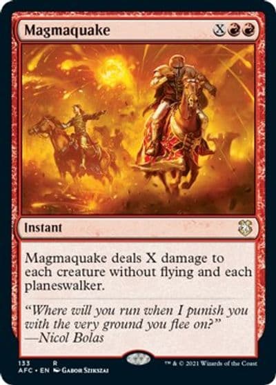 Magmaquake Commander: Adventures in the Forgotten Realms Magic card