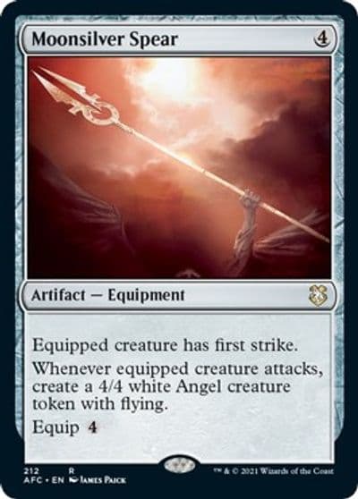 Moonsilver Spear Commander: Adventures in the Forgotten Realms Magic card