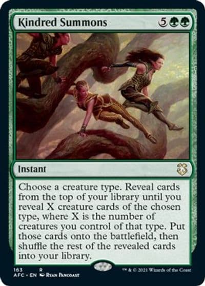 Kindred Summons Commander: Adventures in the Forgotten Realms Magic card