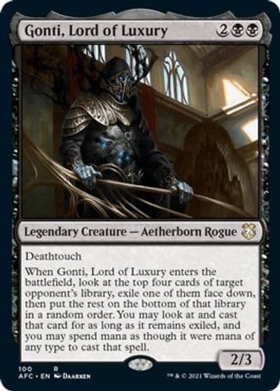 Gonti Lord of Luxury Commander: Adventures in the Forgotten Realms Magic card