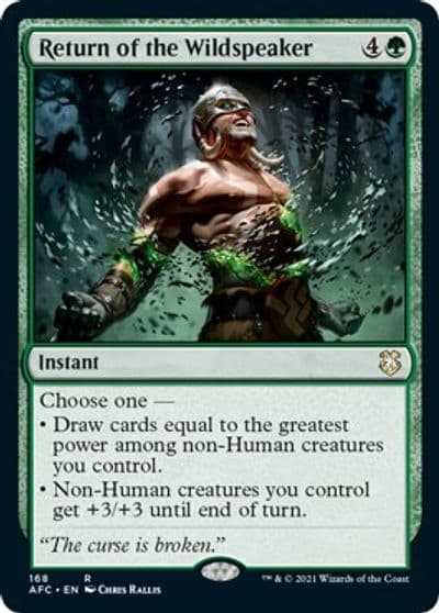 Return of the Wildspeaker Commander: Adventures in the Forgotten Realms Magic card
