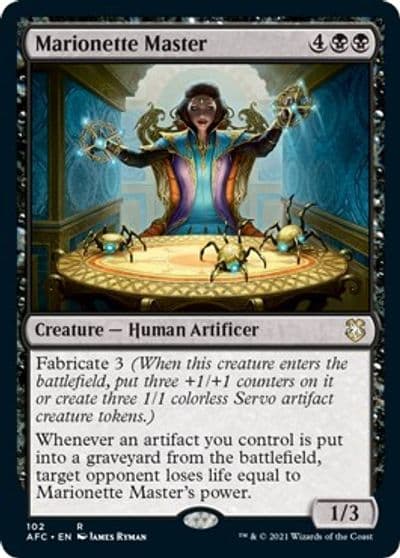 Marionette Master Commander: Adventures in the Forgotten Realms Magic card