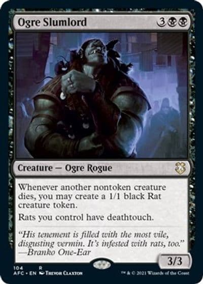 Ogre Slumlord Commander: Adventures in the Forgotten Realms Magic card