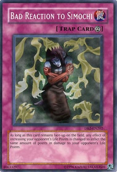 Bad Reaction to Simochi Dark Beginning 2 Yu-Gi-Oh! card