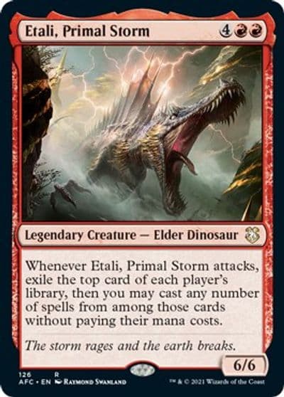 Etali Primal Storm Commander: Adventures in the Forgotten Realms Magic card