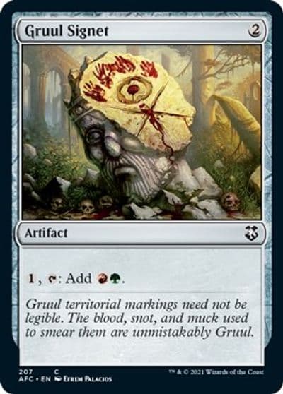 Gruul Signet Commander: Adventures in the Forgotten Realms Magic card