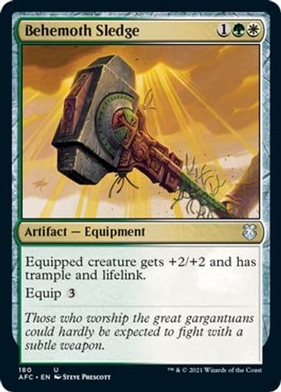 Behemoth Sledge Commander: Adventures in the Forgotten Realms Magic card