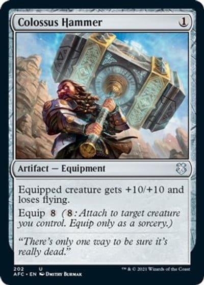 Colossus Hammer Commander: Adventures in the Forgotten Realms Magic card