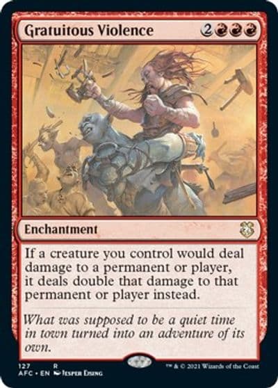 Gratuitous Violence Commander: Adventures in the Forgotten Realms Magic card