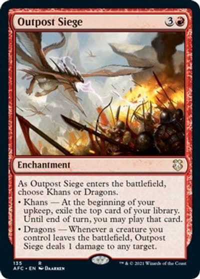 Outpost Siege Commander: Adventures in the Forgotten Realms Magic card