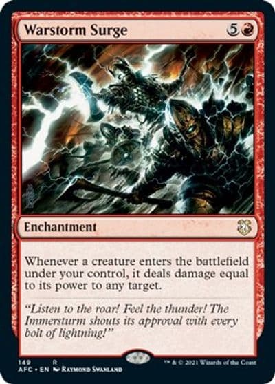 Warstorm Surge Commander: Adventures in the Forgotten Realms Magic card
