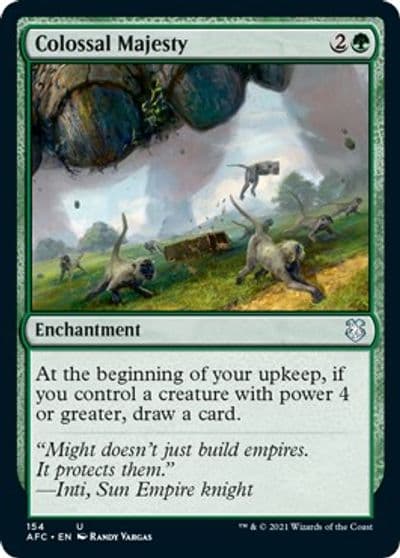 Colossal Majesty Commander: Adventures in the Forgotten Realms Magic card