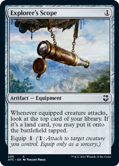 Explorers Scope Commander: Adventures in the Forgotten Realms Magic card