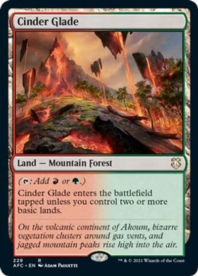 Cinder Glade Commander: Adventures in the Forgotten Realms Magic card