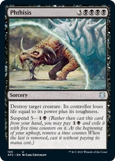 Phthisis Commander: Adventures in the Forgotten Realms Magic card