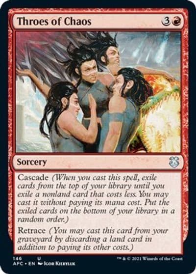 Throes of Chaos Commander: Adventures in the Forgotten Realms Magic card