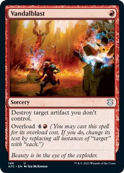 Vandalblast Commander: Adventures in the Forgotten Realms Magic card