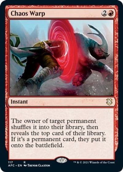 Chaos Warp Commander: Adventures in the Forgotten Realms Magic card