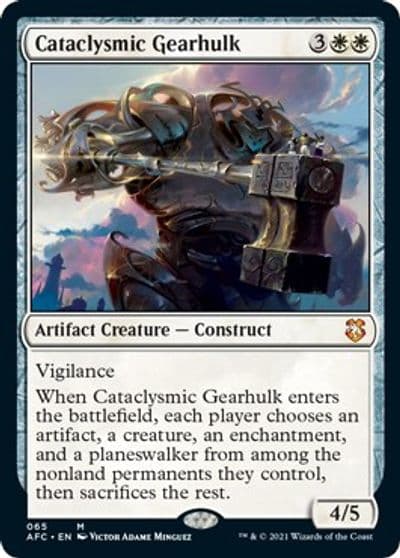Cataclysmic Gearhulk Commander: Adventures in the Forgotten Realms Magic card