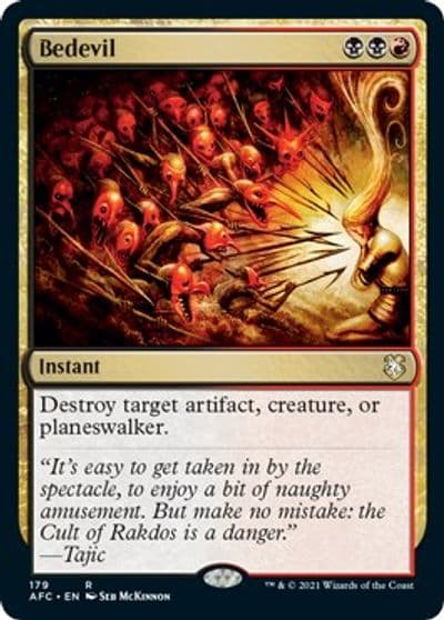 Bedevil Commander: Adventures in the Forgotten Realms Magic card