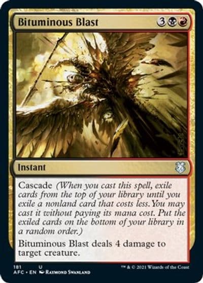 Bituminous Blast Commander: Adventures in the Forgotten Realms Magic card