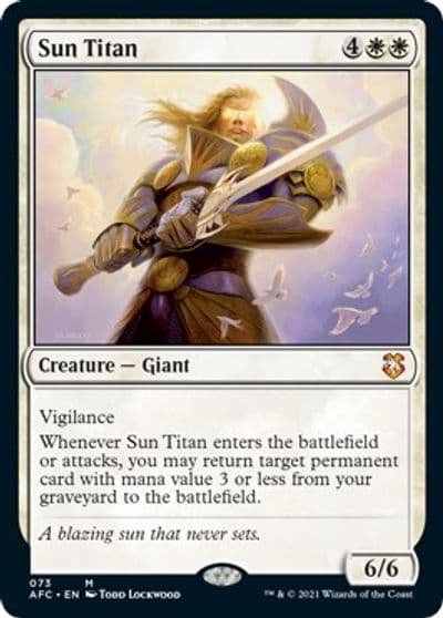 Sun Titan Commander: Adventures in the Forgotten Realms Magic card