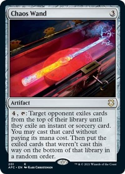 Chaos Wand Commander: Adventures in the Forgotten Realms Magic card