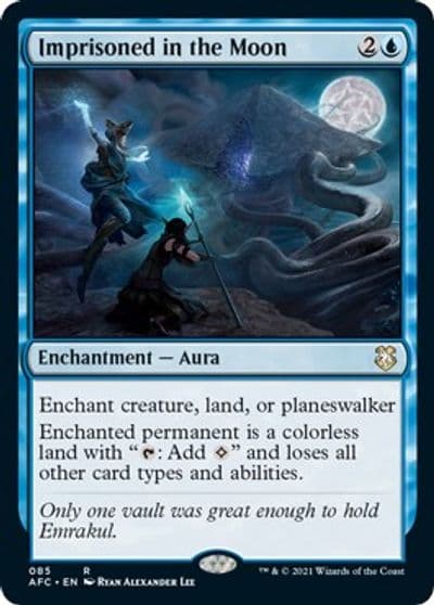 Imprisoned in the Moon Commander: Adventures in the Forgotten Realms Magic card