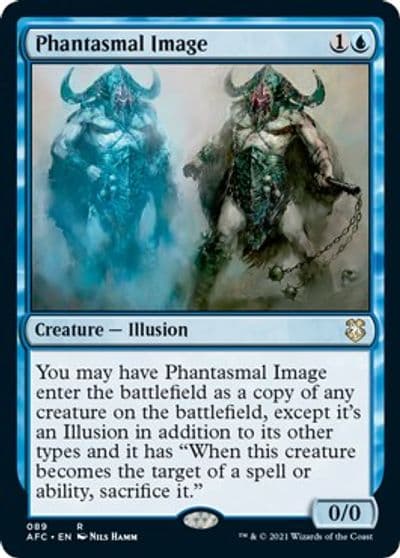 Phantasmal Image Commander: Adventures in the Forgotten Realms Magic card