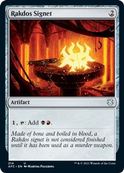 Rakdos Signet Commander: Adventures in the Forgotten Realms Magic card