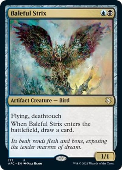 Baleful Strix Commander: Adventures in the Forgotten Realms Magic card