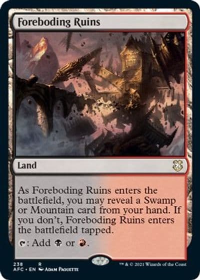 Foreboding Ruins Commander: Adventures in the Forgotten Realms Magic card