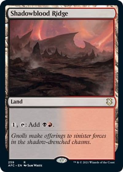 Shadowblood Ridge Commander: Adventures in the Forgotten Realms Magic card