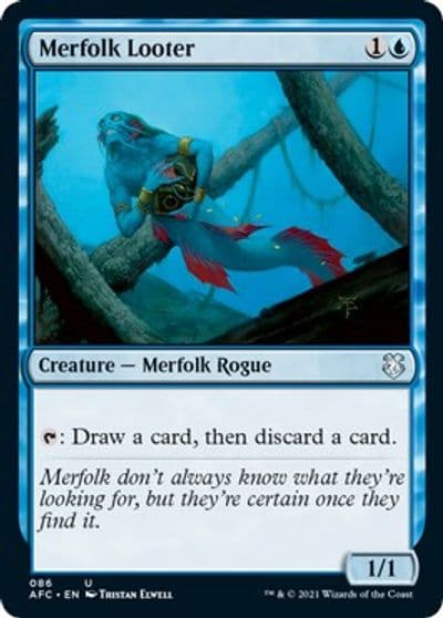 Merfolk Looter Commander: Adventures in the Forgotten Realms Magic card