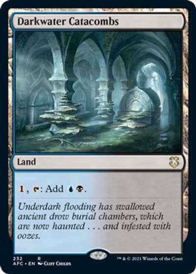 Darkwater Catacombs Commander: Adventures in the Forgotten Realms Magic card