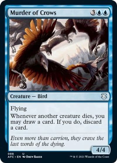 Murder of Crows Commander: Adventures in the Forgotten Realms Magic card