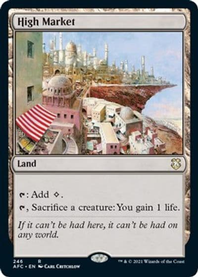 High Market Commander: Adventures in the Forgotten Realms Magic card