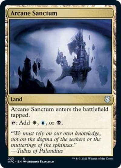 Arcane Sanctum Commander: Adventures in the Forgotten Realms Magic card