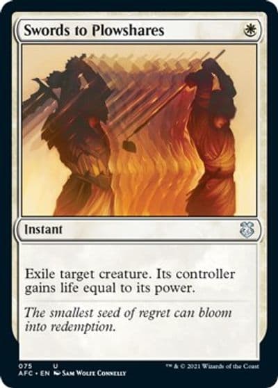 Swords to Plowshares Commander: Adventures in the Forgotten Realms Magic card