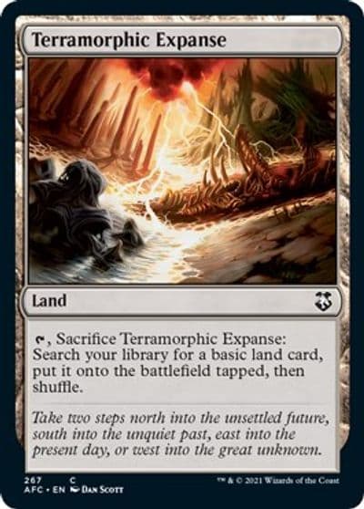 Terramorphic Expanse Commander: Adventures in the Forgotten Realms Magic card