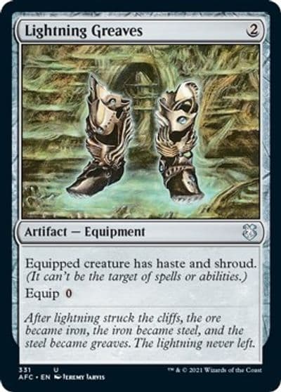 Lightning Greaves Commander: Adventures in the Forgotten Realms Magic card