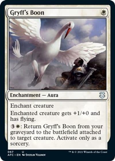 Gryffs Boon Commander: Adventures in the Forgotten Realms Magic card