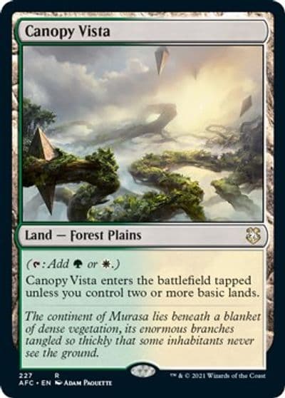 Canopy Vista Commander: Adventures in the Forgotten Realms Magic card