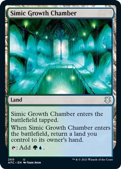 Simic Growth Chamber Commander: Adventures in the Forgotten Realms Magic card