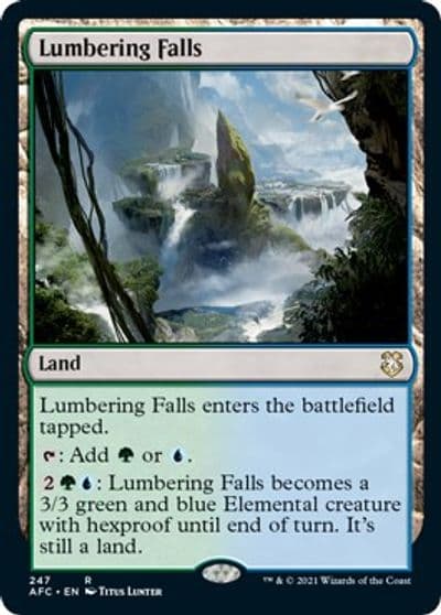 Lumbering Falls Commander: Adventures in the Forgotten Realms Magic card